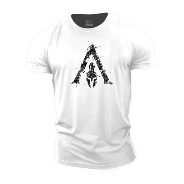 Men's short sleeved T-shirt Spartan 3D graphic shirt Round Neck large Clothes 2023 Men's Casual Top - Image 3