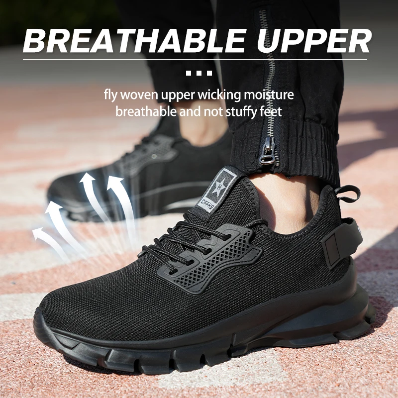 Soft-soled, comfortable, anti-smash, anti-puncture and breathable safety shoes - Image 4