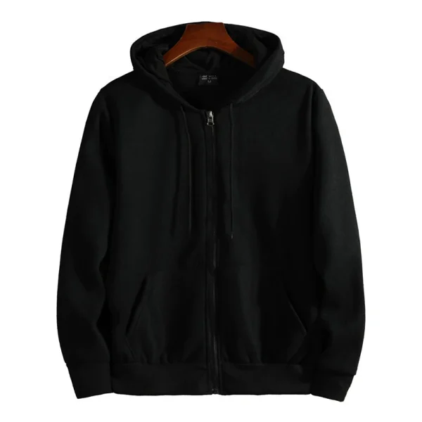 Zipper Hoodies Autumn Winter Men's New Long Sleeve Hooded Sweatshirt Fashion Casual Male Outfit Sportwear Loose Fit Clothes - Image 6