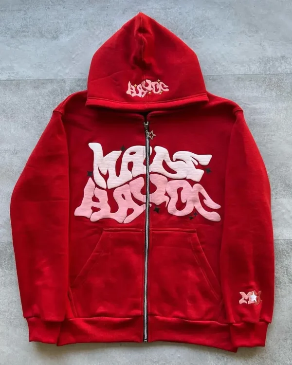 American Retro Star and Letter Printed Zipper Hoodies Women and Men Y2K Spring Autumn Section Lazy Fashion Brand Cardigan Jacket - Image 2