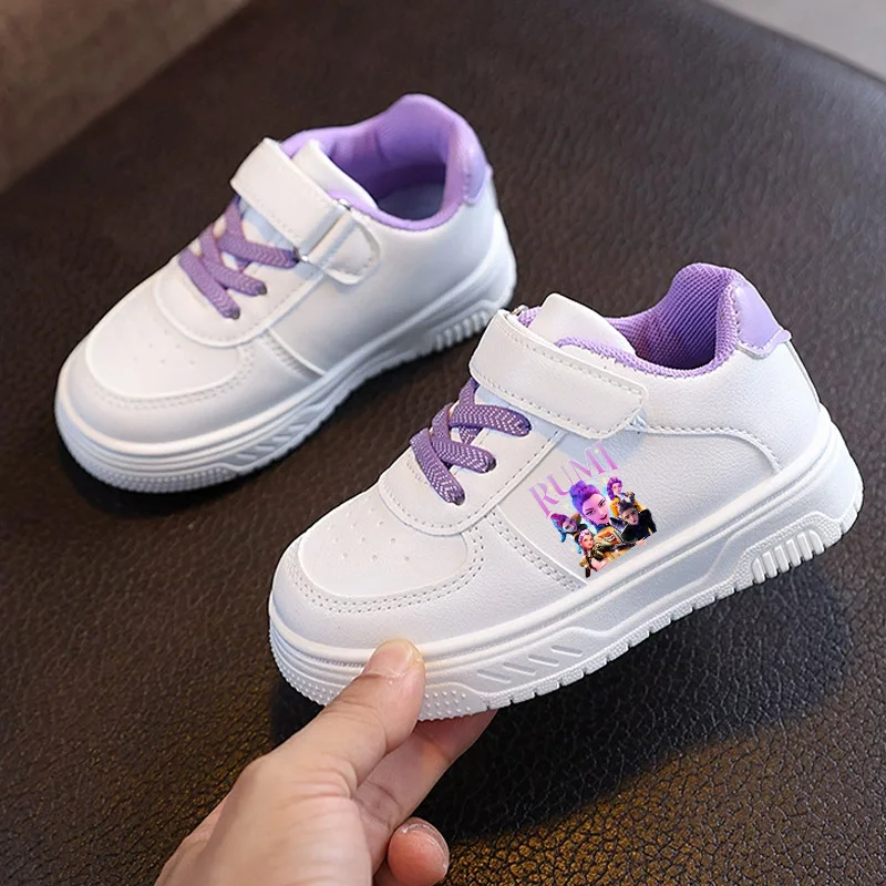Kpop Demon Hunter Kids Sneakers Anime Rumi Mira Zoey Tackie Girls Boy Outdoor Sport Children Footwear Birthday Gift Hot Sales