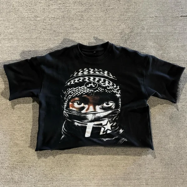 Harajuku Loose Short Sleeved Men's T Shirts Shirts Mid Long Sleeve Mens Womens Punk Hip Hop Graffiti Style Graphic Tee Oversized