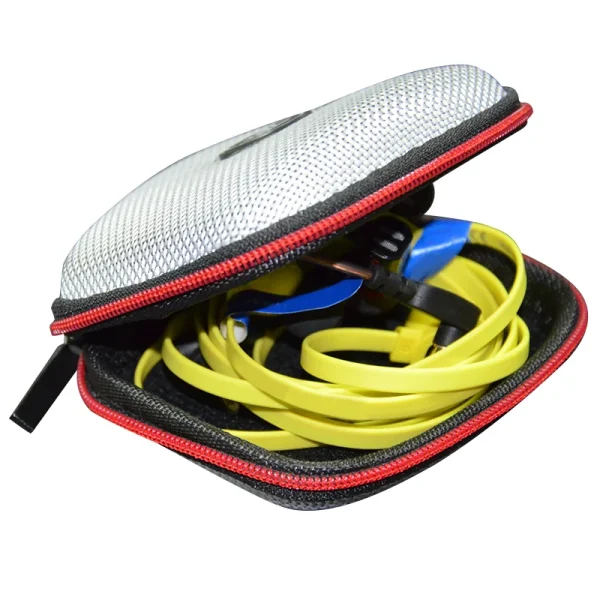 KZ Original Earphone Bags PU Zipper Storage Box Portable Hold Storage Box Case Black Suitable Earphone Accessories Earbuds Card - Image 6