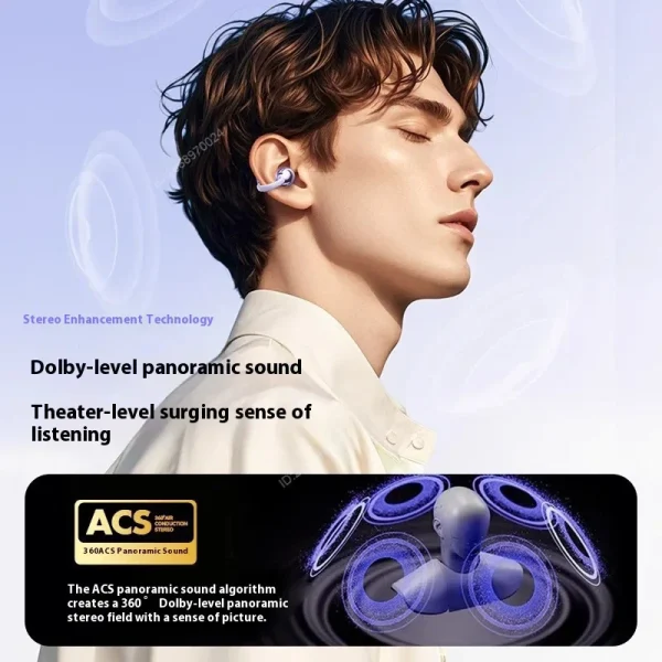 Xiaomi Wireless Bluetooth Q71 Clip-on Earphones High Sound Quality Earbuds Led Display Headphones Music Sports Headset - Image 2