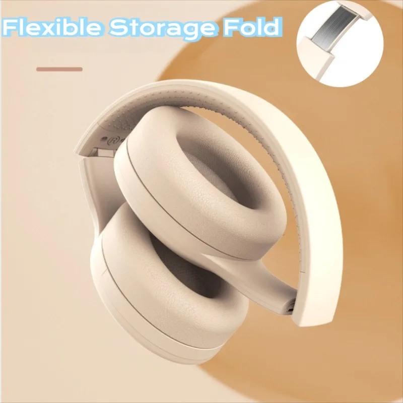 Wireless Headset Bluetooth5.3 HiFi Stereo Earphones Noise Cancelling Gaming Head Foldable with Mic Earbuds TF/AUX Music Player - Image 2