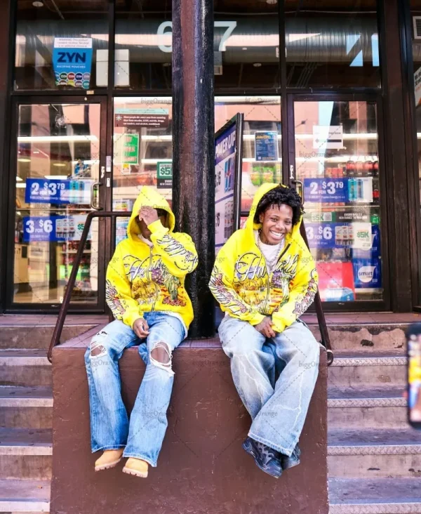 New Hip-hop Trendy Y2K Streetwear American Retro Letter Print Oversized Sweatshirt Men Harajuku Colorful Casual Hoodie Women - Image 4