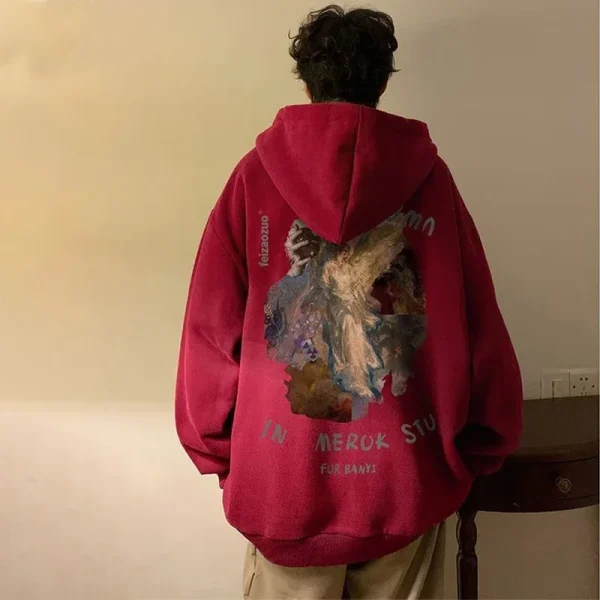 New Goth Graphic Printed Pullover Hoodies For Men Y2K Vintage Streetwear Hooded Sweatshirts Autumn Baggy Hip Hop Fashion Hoody - Image 6