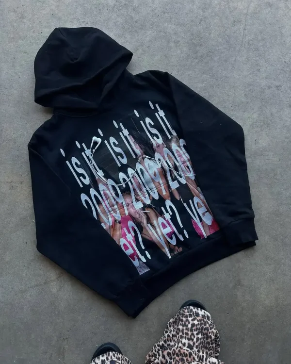 Retro Art Ultra-large Letter Printing Summer Street Round Neck of Hoodie Coats Men's Loose Leisure Sports Warm Couple Sweater - Image 3