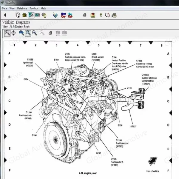 2024 Hot sale alldata 10.53 software auto repair software All data car software with Wiring diagram