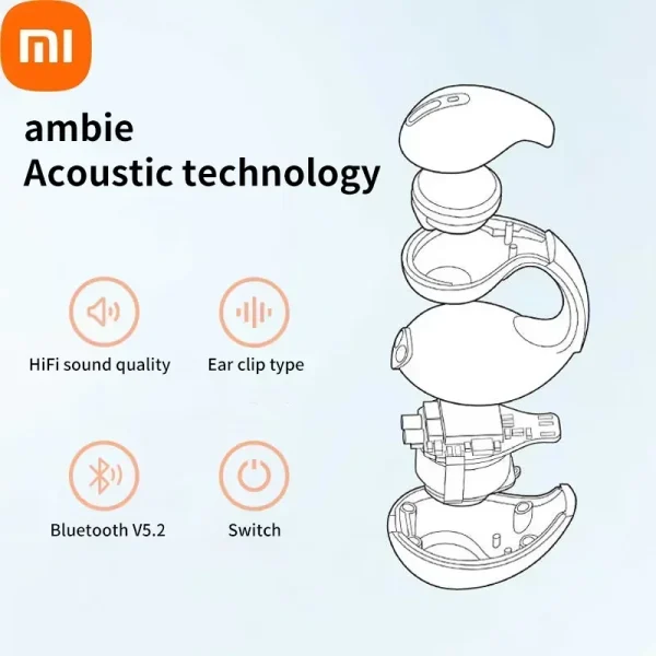 Xiaomi Earclip Wireless Bluetooth 5.3 Earphones Headphones Outdoor Sport Headset Touch Control Earbuds For iphone Huawei Samsung - Image 6