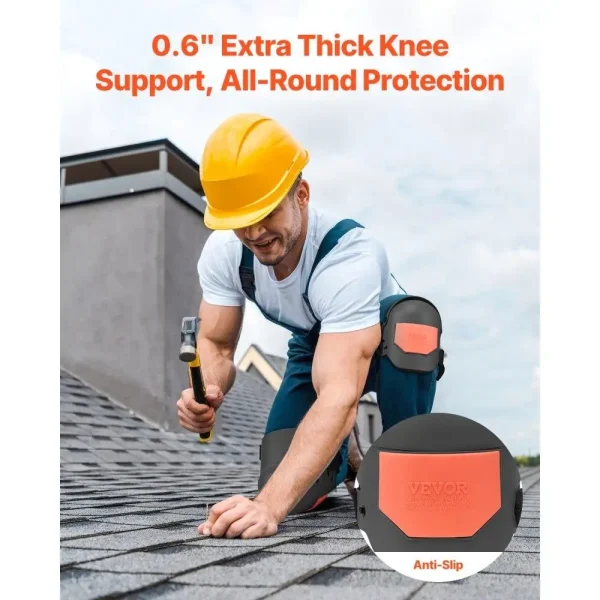 Extra Thick Knee Pads for work Durable for construction Flooring Roofing Cleaning Support - Image 2