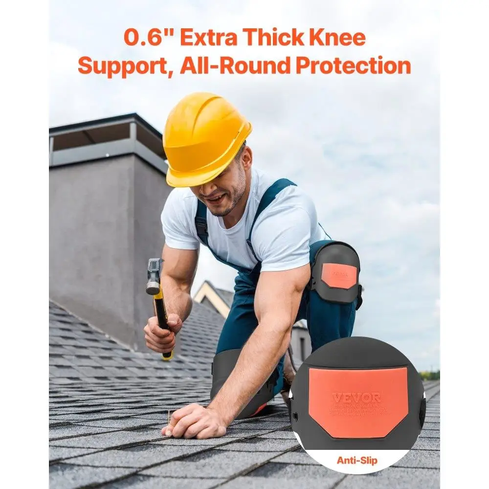 Extra Thick Knee Pads for work Durable for construction Flooring Roofing Cleaning Support - Image 2