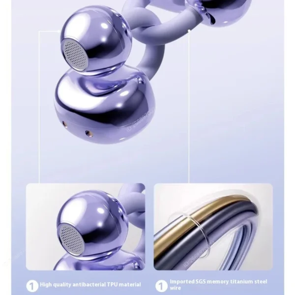 Xiaomi Wireless Bluetooth Q71 Clip-on Earphones High Sound Quality Earbuds Led Display Headphones Music Sports Headset - Image 6