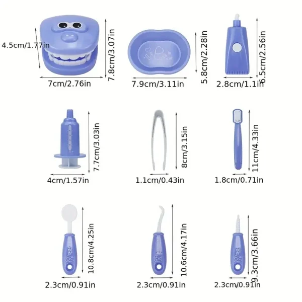Children Montessori Toys Parent-child Interaction For Girl Boy Dentist Check Teeth Model Doctors Role Play Baby Kid Learning Toy - Image 6