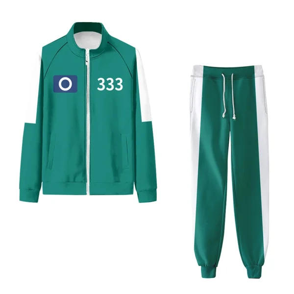Cosplay Costume Polyester Calamari Costume Chandal Suit U Fish Player Korean Film Style Casual Comfortable Men's Sportswear Suit