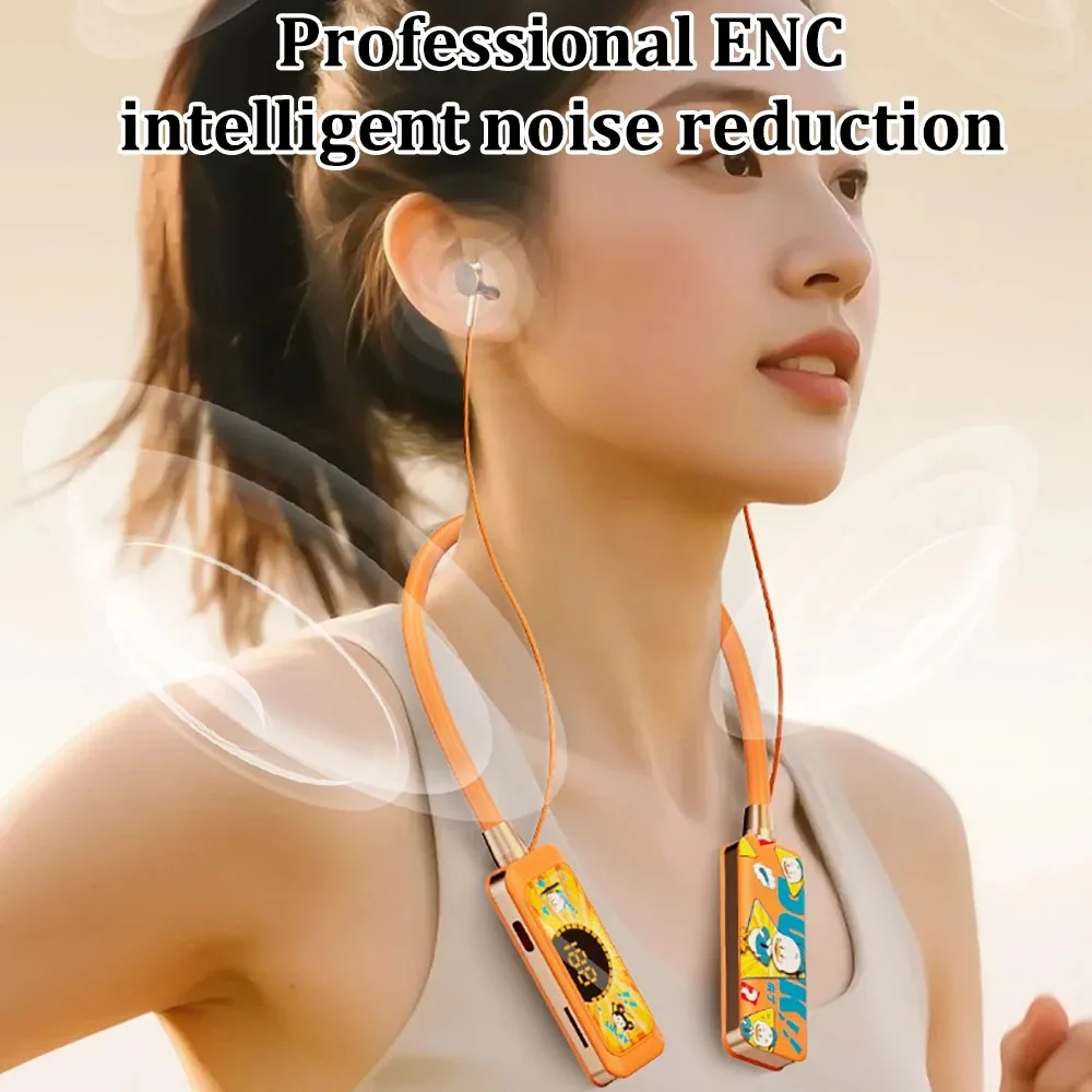 Wireless Neckband Bluetooth Earphones HiFi Music Sports Gaming Headset Magnetic Earbuds Hanging Neck Headphone Support TF Play - Image 2