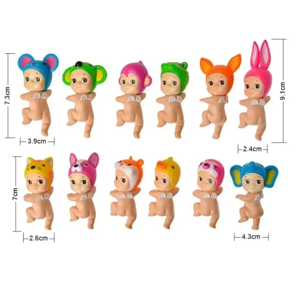 New Angel Fruit Animals Series Blind Box Anime Figure Cute Hippie Doll Trendy Car Mobile Phone Ornaments Kids Toy Birthday Gift - Image 2