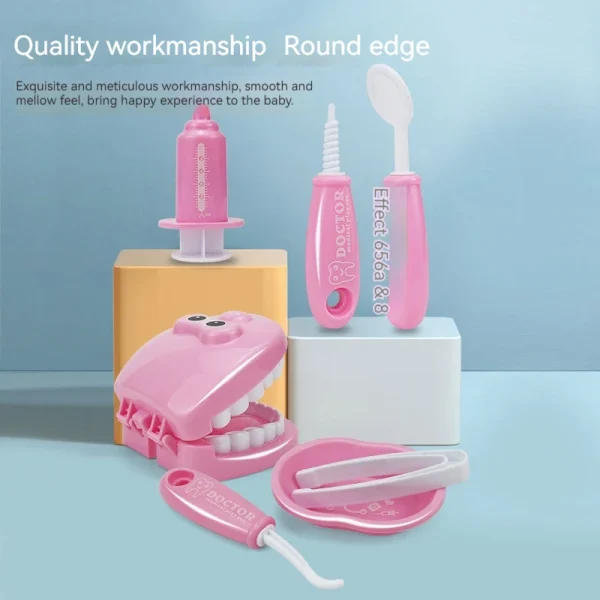 Children Montessori Toys Parent-child Interaction For Girl Boy Dentist Check Teeth Model Doctors Role Play Baby Kid Learning Toy - Image 4