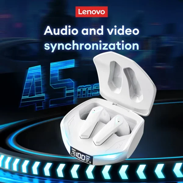 New Lenovo XT53 Wireless Upgrade Bluetooth 5.4 Earphones LED Digital Display Waterproof Headphones Low Latency Gaming Earbuds - Image 4