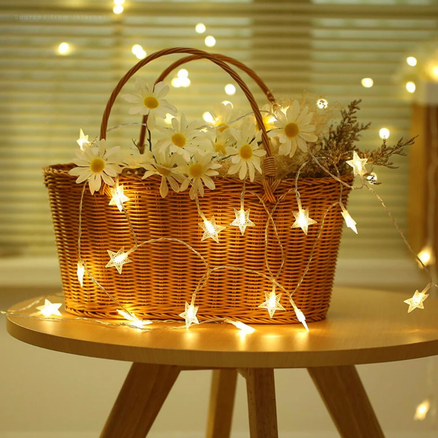32.8ft 100 LEDs Star String Lights, Twinkle Fairy Lights for Holiday Wedding Party Christmas Tree, Battery Operated, Warm White - Image 5