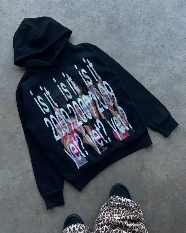 Retro Art Ultra-large Letter Printing Summer Street Round Neck of Hoodie Coats Men's Loose Leisure Sports Warm Couple Sweater - Image 2