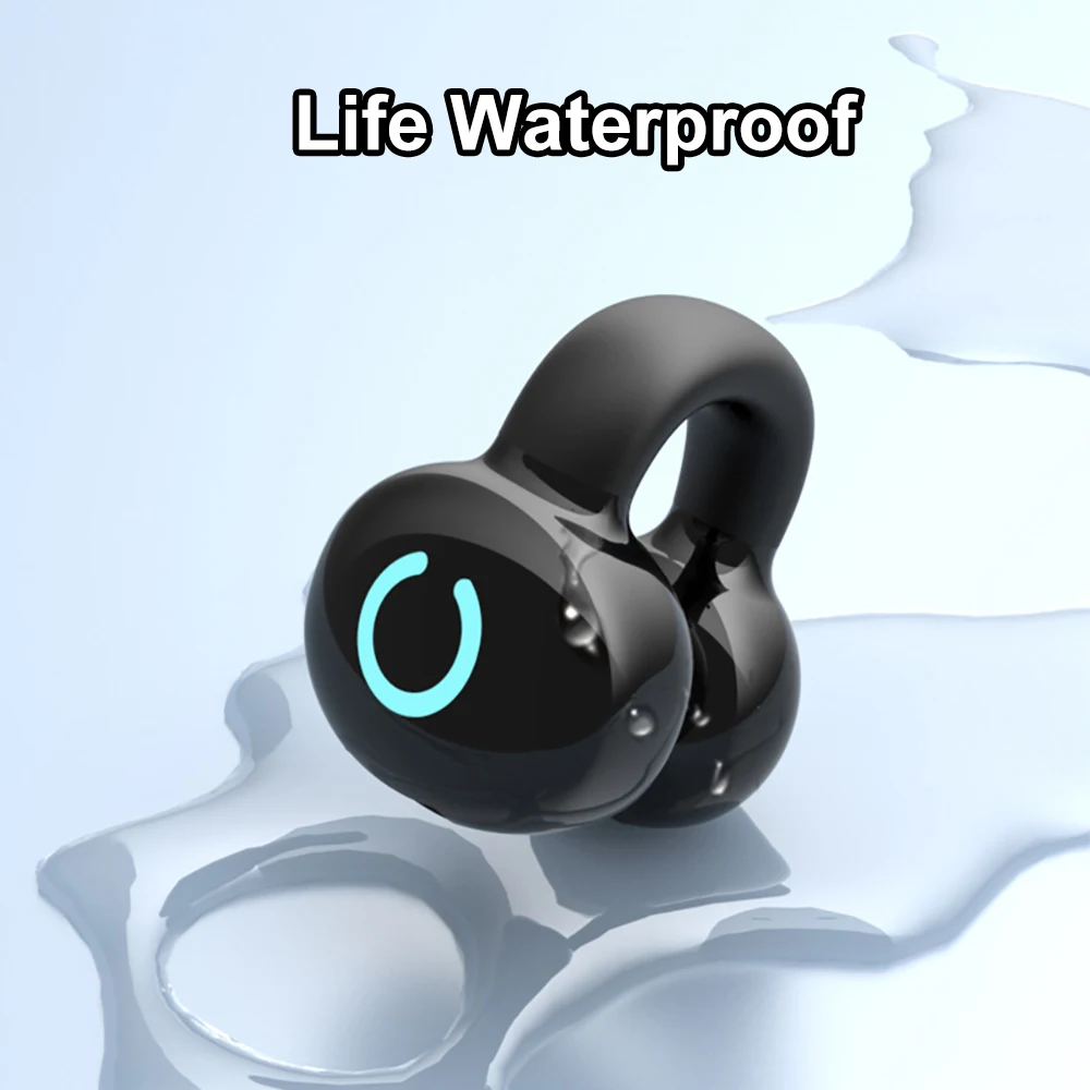Bluetooth 5.3 Earphone Ear Clip Headphones TWS Wireless Headset HiFi Stereo Noise Reduction Earbud for Xiaomi iPhone Samsung - Image 3