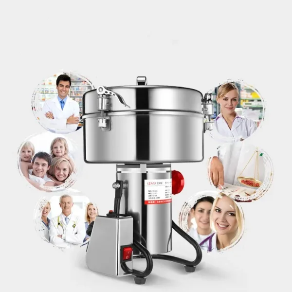 4500G Commercial Grain Grinder High Speed 4500W Cereals Medicinal Materials Spices Powder Crusher Stainless Steel Coffee Grinder - Image 5