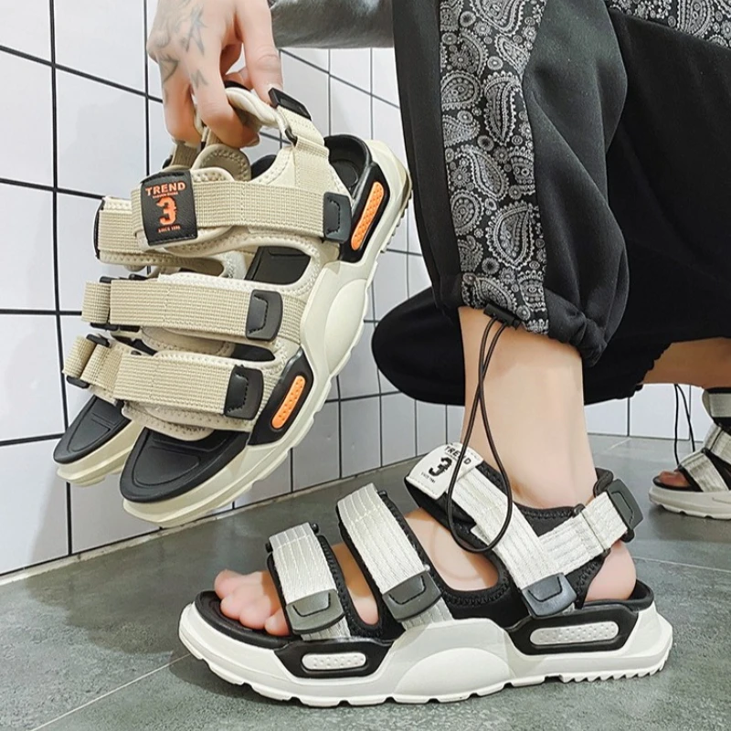 Summer Men's Sport Sandals Big Size 45 Slip on Casual Shoes for Men Outdoor Fashion Holiday Thick Sole Beach Sandals - Image 3