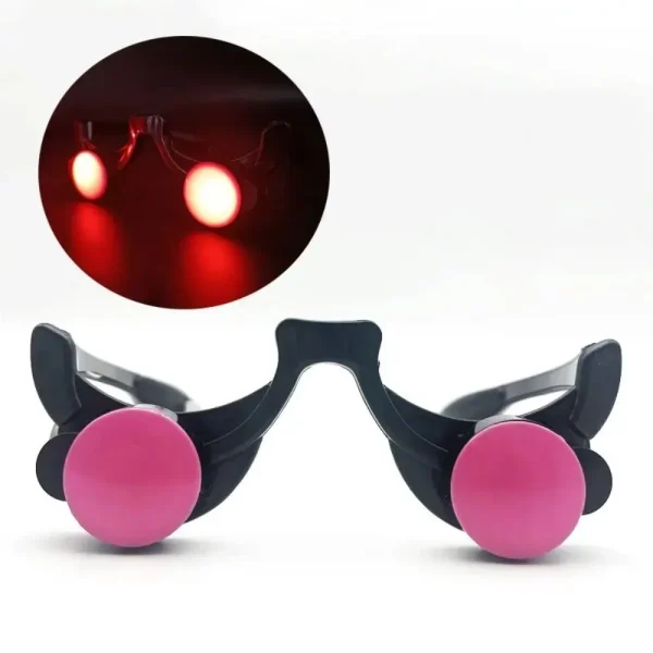 Halloween Horror Red Eye Glasses Props Funny Personality Scary Horror Glasses Party Tricky Eyes Cosplay Prop Glow In The Dark - Image 2