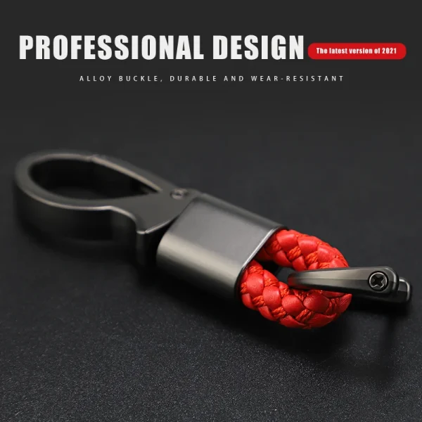 Zinc Alloy Braided Rope Keychain Car Styling Key Ring Accessories For Fiat 500 Freemont Panda Ducato Punto Pondo FR Abarth Argo - Image 3