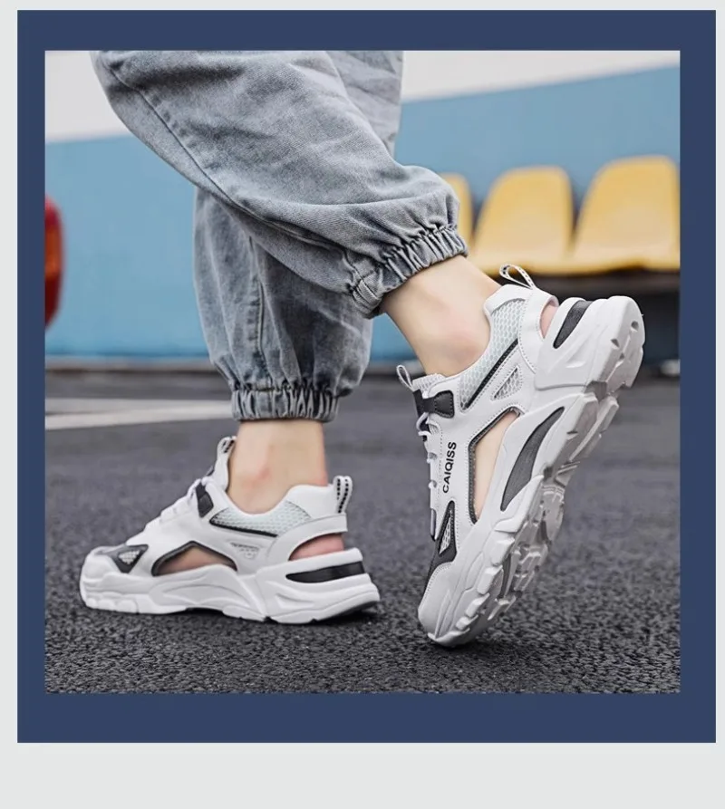 Mens Summer Sandals Breathable Sports Beach Shoes Outdoor Casual Slides for Teenagers TrendyLightweight Footwear New Design - Image 4