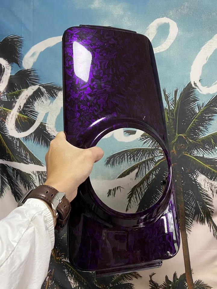 Forged Carbon Fiber Vinyl Film Purple Crystal Car Stickers Auto Wrapping Tuning Cover For Auto Body And Car Accessories - Image 2