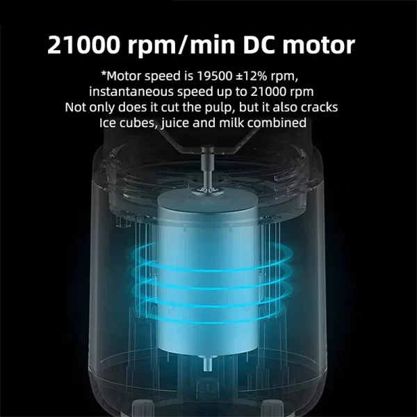 Portable Juicer Blender 400ml Electric Fruit Juicer USB Charging Lemon Orange Fruit Juicing Cup Smoothie Blender Machine 2cups - Image 5