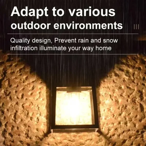 Powerful Outdoor Solar LED Street Light Waterproof Solar Lamp Garden Yard Pathway Wall Decoration External Lighting Fixture - Image 4