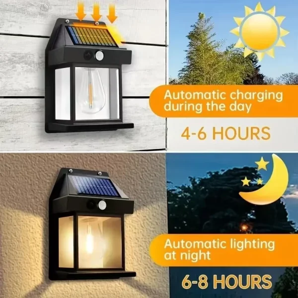Powerful Outdoor Solar LED Street Light Waterproof Solar Lamp Garden Yard Pathway Wall Decoration External Lighting Fixture - Image 5
