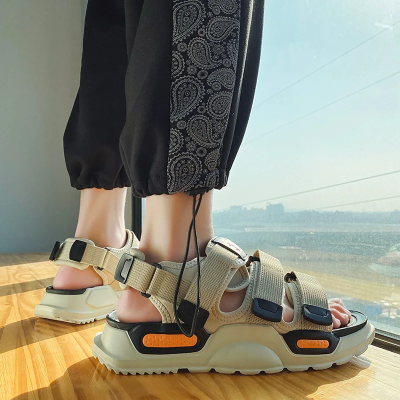 Summer Men's Sport Sandals Big Size 45 Slip on Casual Shoes for Men Outdoor Fashion Holiday Thick Sole Beach Sandals - Image 4