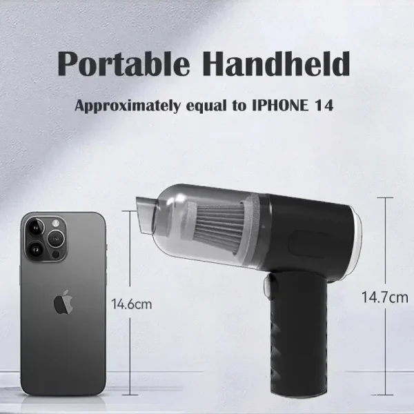 9000Pa Wireless Car Vacuum Cleaner USB Charging 1200mAh Portable Cleaning Appliance Mini Wet and Dry Vacuum Cleaner Household - Image 2