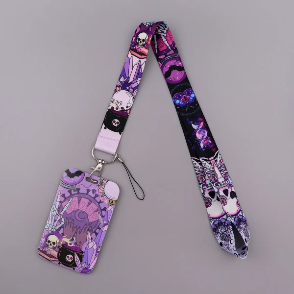 Halloween Anime Witch Neck Strap Lanyard For Key Keychain Badge Holder Movie Character ID Credit CardHang Rope Accessories Gifts - Image 2