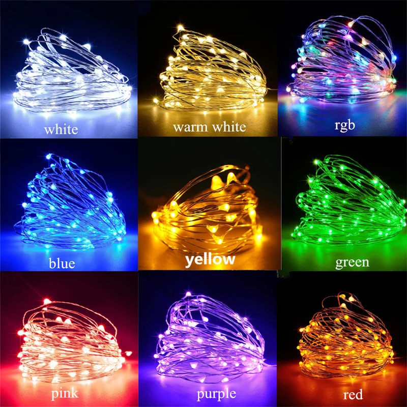 USB Led Fairy Lights Copper Wire String 20M 200LED Holiday Outdoor Lamp Garland For Christmas Tree Wedding Party Decoration - Image 6