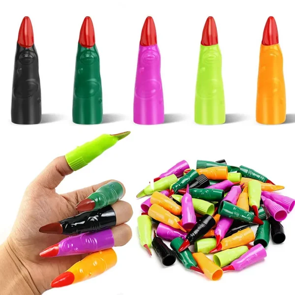 10pcs Plastic Witch Finger Pointers Halloween Party Decorations, Costume Accessories Fake Fingers Magic Shows, Photo Props