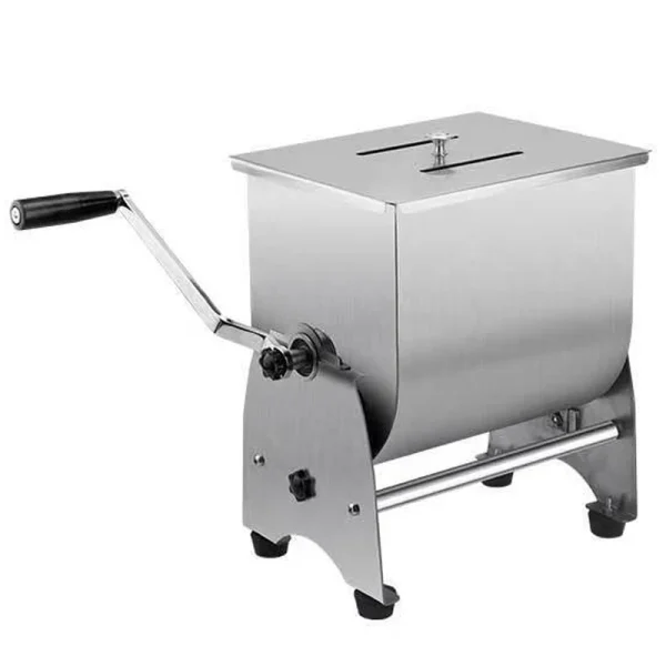 10KG Capacity Tilt Tank Manual Meat Mixers Side-turn dough mixer Manual dough mixer Stainless steel food mixer - Image 6
